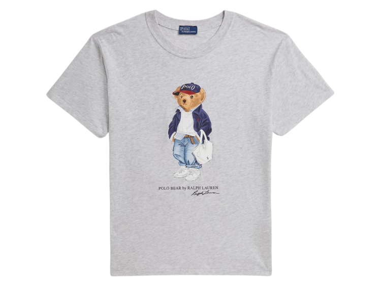 polo ralph lauren polo bear cotton jersey t shirt light smoke heather 1 1