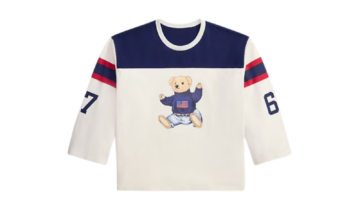 Polo Ralph Lauren Polo Bear Cotton Jersey T-Shirt Warm White Newport Navy