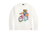 Polo Ralph Lauren Polo Bear Cotton Roll Neck Jumper Deckwash White