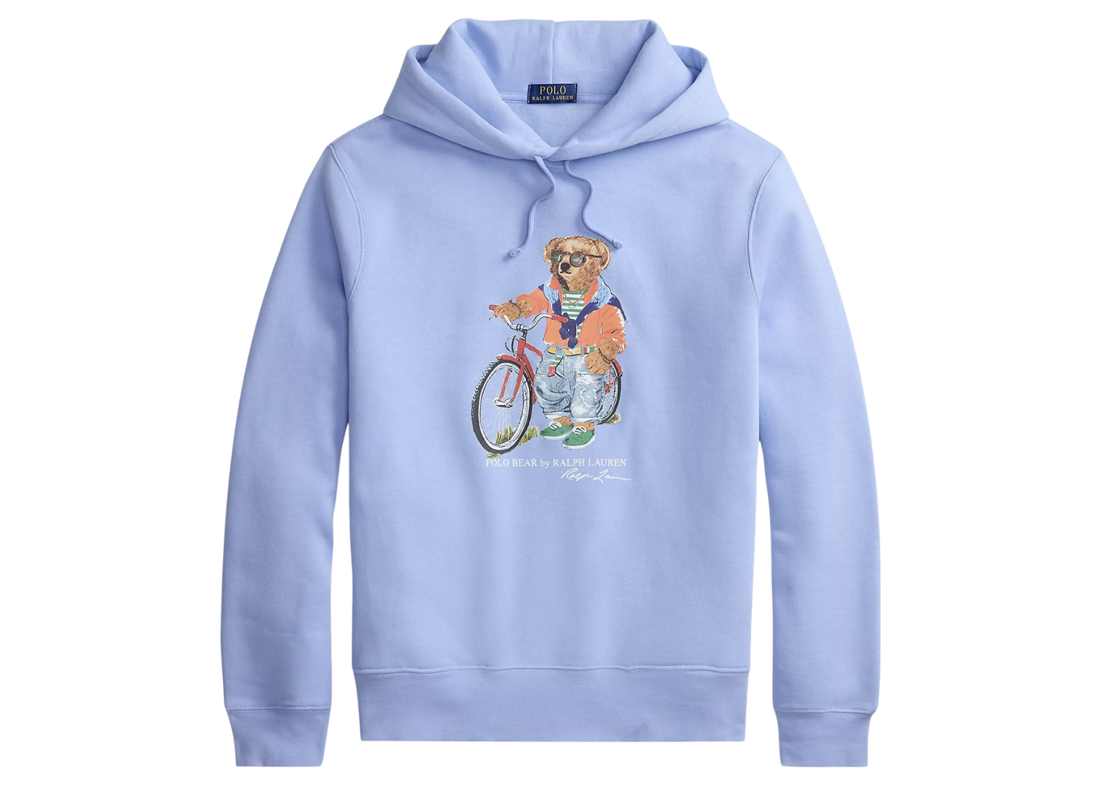 polo ralph lauren polo bear fleece hoodie austin blue summer bear 1 1