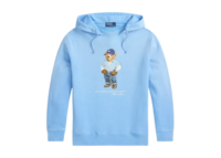 polo ralph lauren polo bear fleece hoodie chambray blue denim bear 1 1