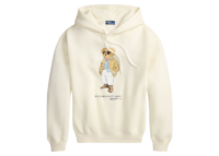 polo ralph lauren polo bear fleece hoodie parchment cream 1 1
