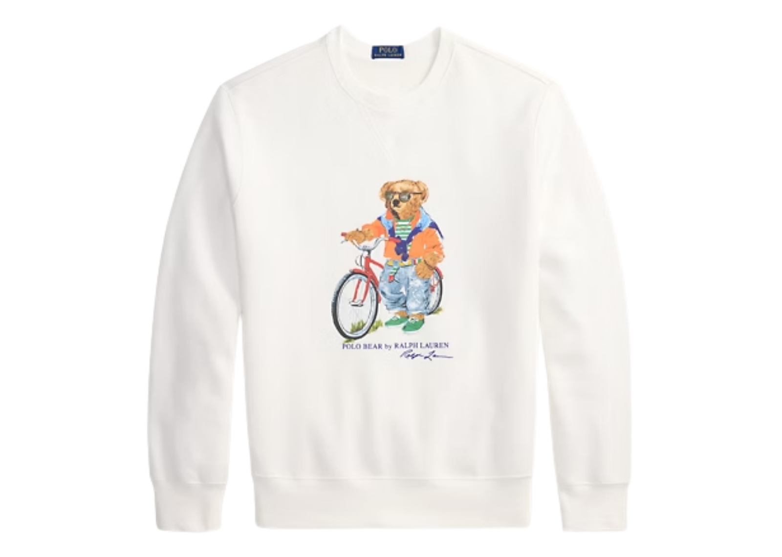 polo ralph lauren polo bear fleece sweatshirt white summer bear 1 1