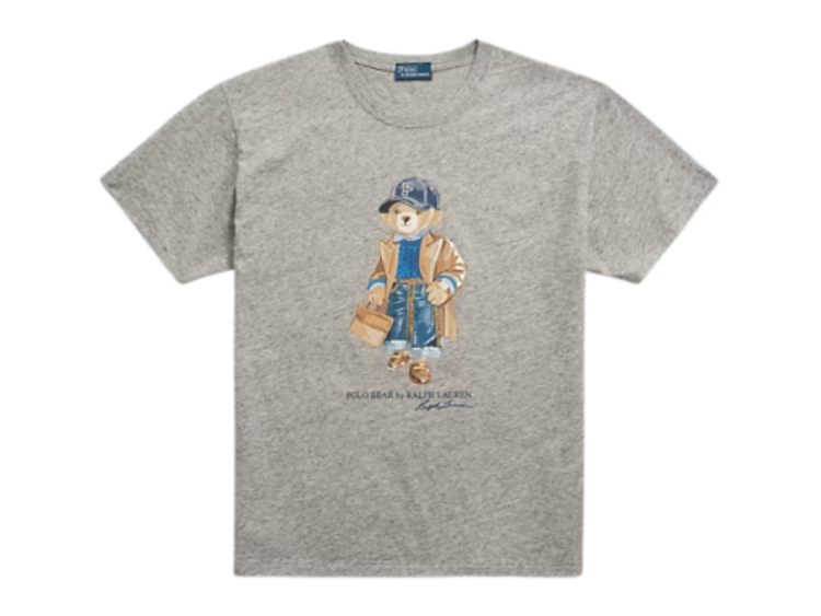 polo ralph lauren polo bear jersey t shirt dark vintage heather 1 1