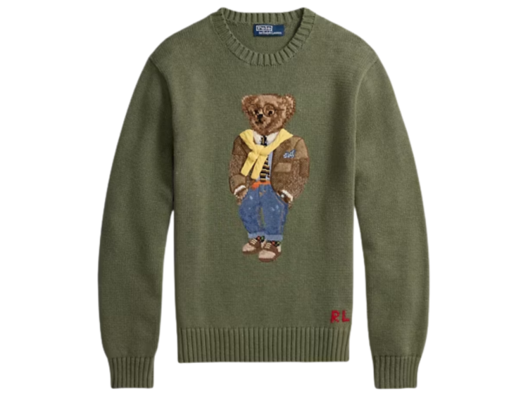 polo ralph lauren polo bear jumper lovette heather 1 1