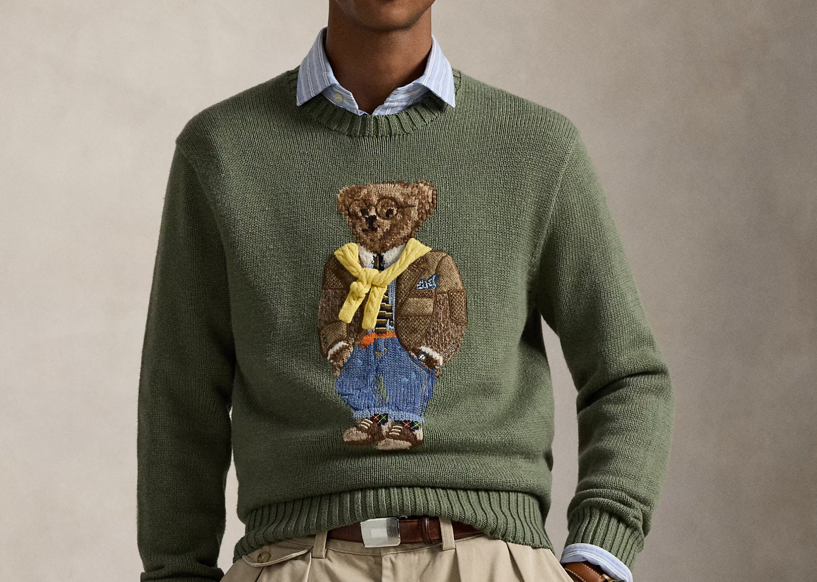 polo ralph lauren polo bear jumper lovette heather 3 1