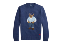 polo ralph lauren polo bear linen cotton jumper light navy 1 1
