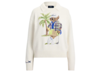 polo ralph lauren polo bear performance polo jumper white splash multi 1 1