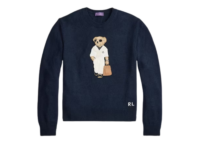 Polo Ralph Lauren Polo Bear Silk Linen Jumper Classic Chairman Navy