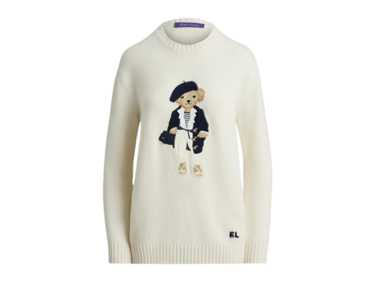 polo ralph lauren pre spring polo bear cashmere jumper lux cream 1 1