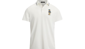 Polo Ralph Lauren Tailored Fit Polo Bear Polo Shirt Ceramic White