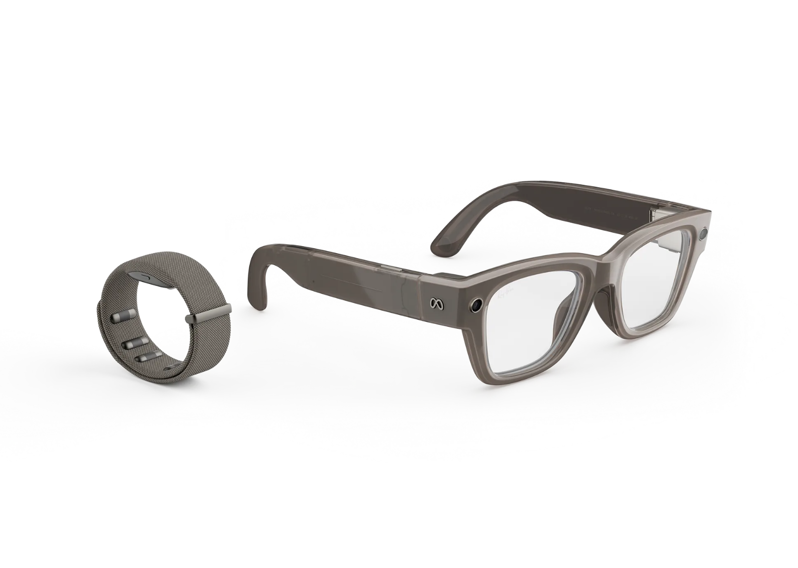 ray ban meta display ai smart glasses with neural band in lens display clear black 4 1