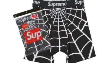 Supreme Hanes Spider-Man Boxer Briefs (2 Pack) Black