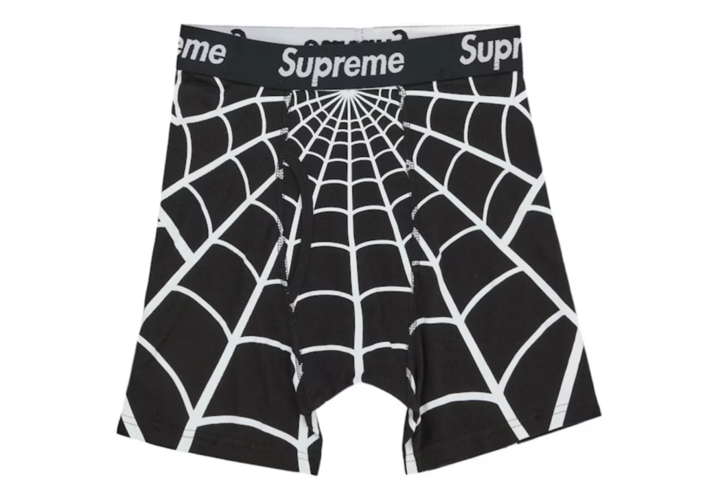 下着・アンダーウェア Supreme Hanes Spider-Man Boxer Briefs Ms Supreme Hanes Spider-Man Boxer Briefs (2 Pack) Black - SUP-SUPREM