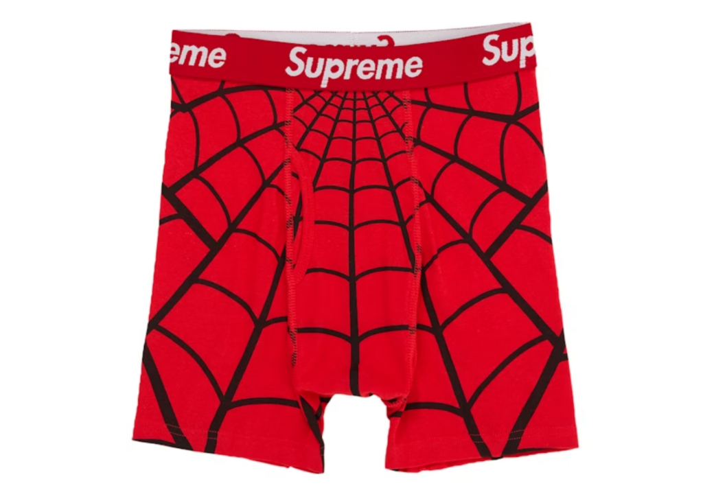 パ*ン様 Supreme x Hanes Spider-Man Boxer Br Supreme Hanes Spider-Man Boxer Briefs (2 Pack) Red - SUP-SUPREM
