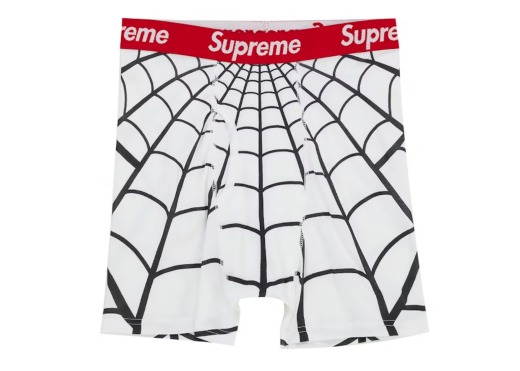 Supreme Hanes Spider-Man Boxer Briefs (2 Pack) White - SUP-SUPREM