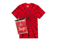 supreme hanes spider man tagless tees 2 pack red 1 1