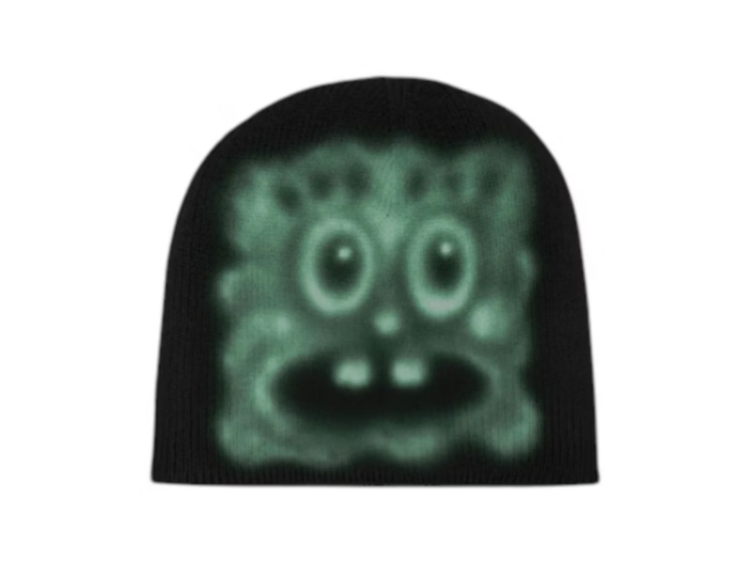 travis scott cactus jack x spongebob bikini bottom beanie black 1 1