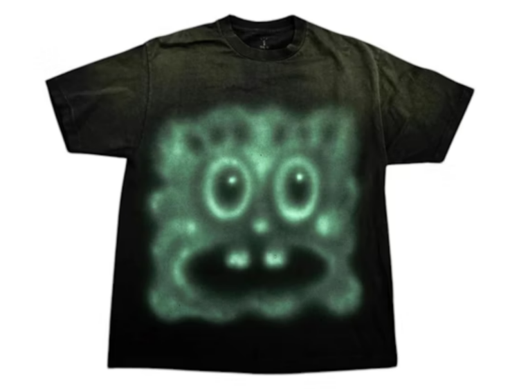 travis scott cactus jack x spongebob krabby patty tee black 1 1