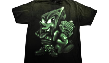 Travis Scott Cactus Jack x Spongebob Mr Krabs Tee Black