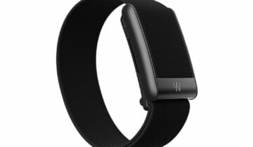 Whoop 5.0 Jet Black CoreKnit Band – 12 Month Peak Membership
