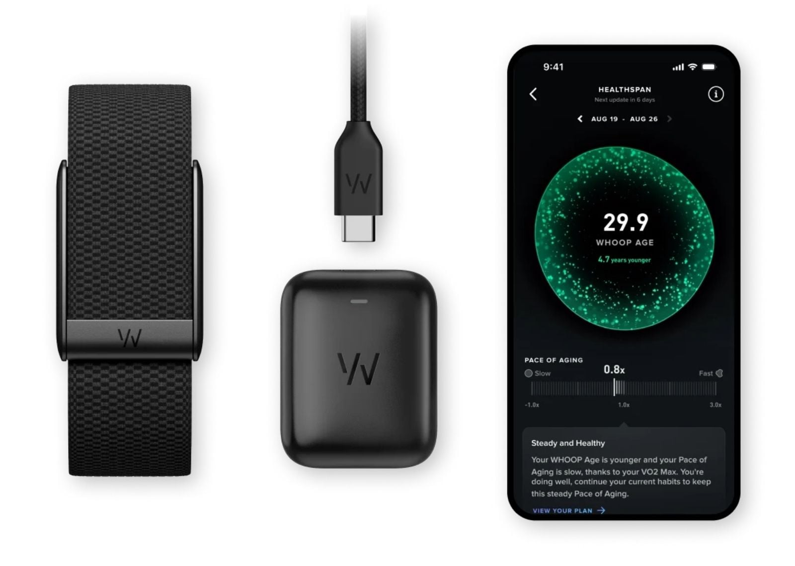 whoop 50 rush sportflex band 12 month peak membership 2 1