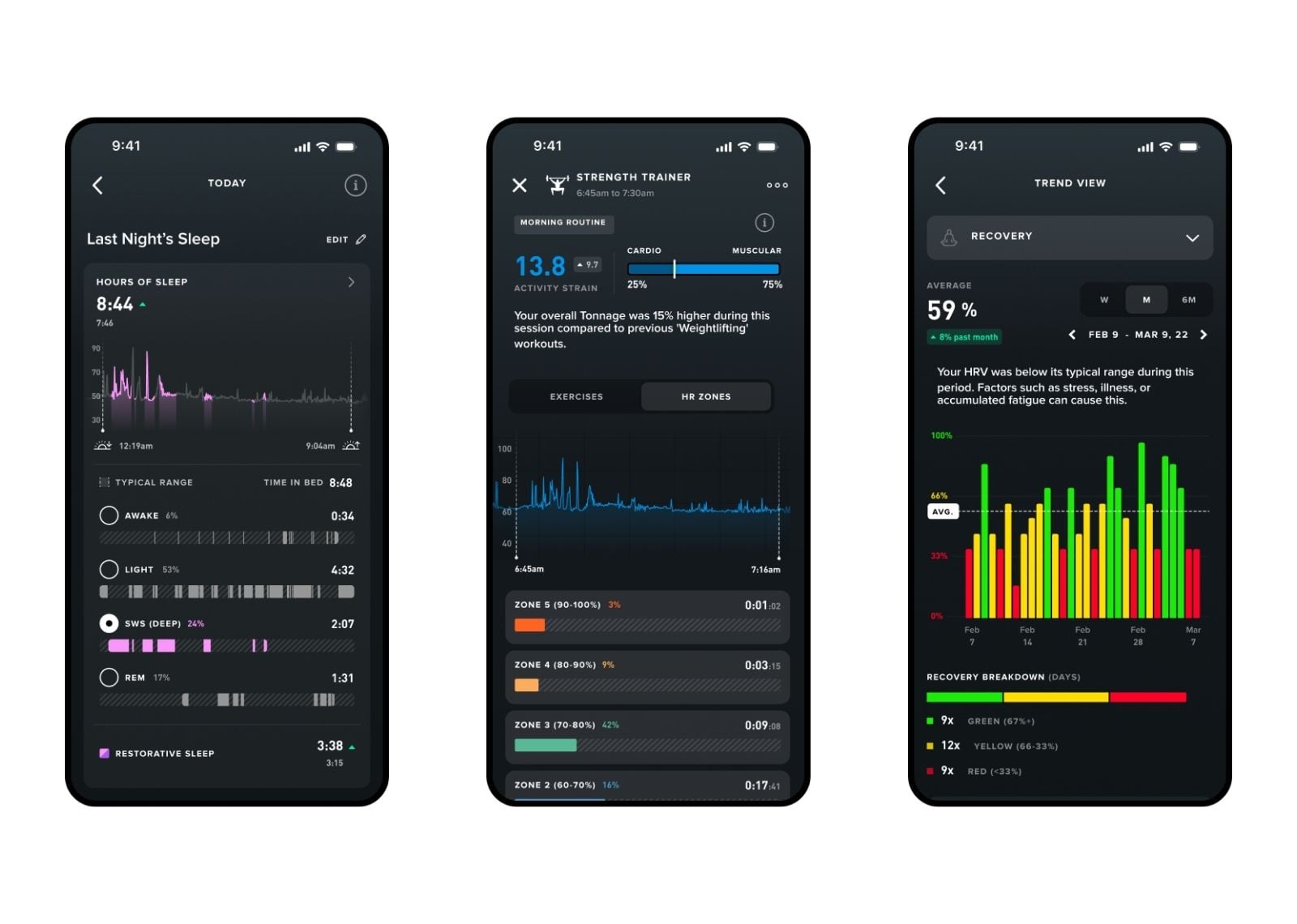whoop 50 rush sportflex band 12 month peak membership 3 1