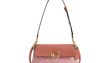 Coach Jet Shoulder Bag In Signature Canvas Brass/Khaki Saddle