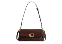 coach jet shoulder bag in signature canvas brassmaple 1 1