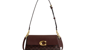 Coach Jet Shoulder Bag In Signature Canvas Brass/Maple