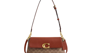 Coach Jet Shoulder Bag In Signature Canvas Brass/Tan Caramel