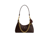 coach juliet shoulder bag 25 in signature canvas brassmaple 1 1