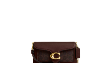 Coach Tabby Chain Crossbody Bag 19 In Signature Canvas Brass/Maple