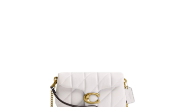 Coach Tabby Chain Crossbody Bag 19 With Quilting Brass/Ash