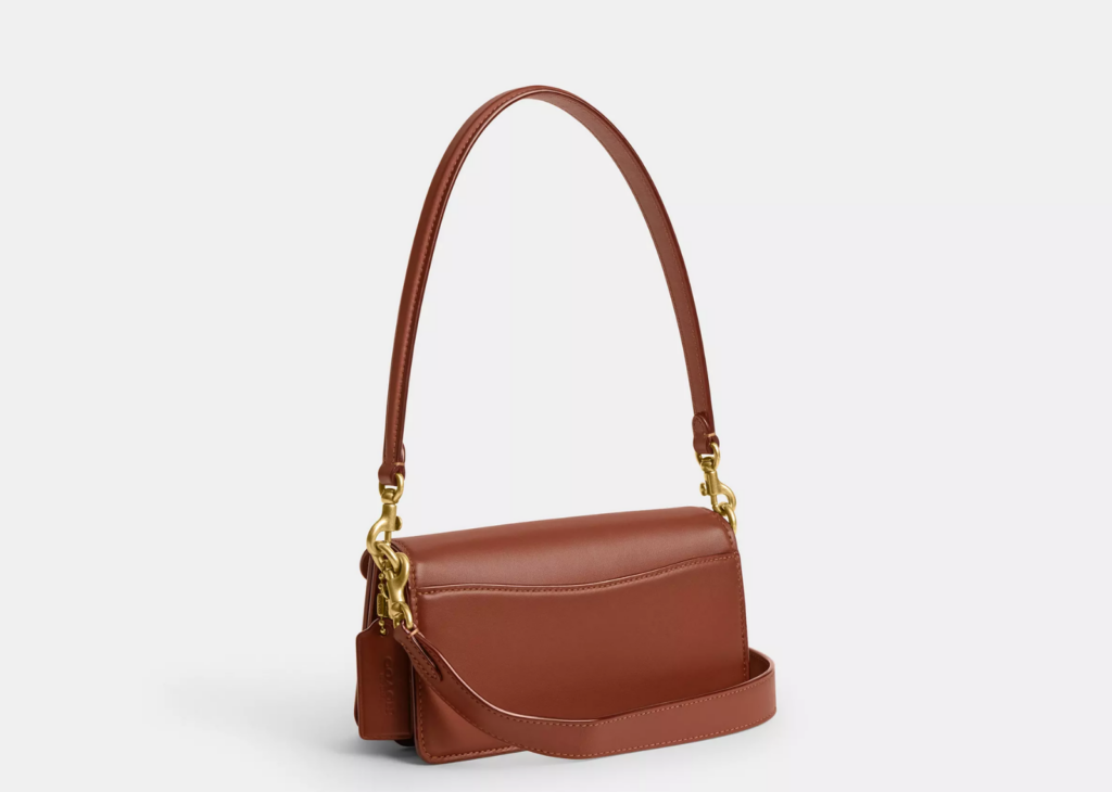 Coach Tabby Shoulder Bag 20 In Signature Canvas Brass/Tan Caramel