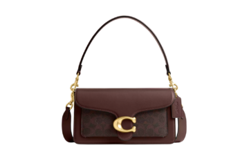 Coach Tabby Shoulder Bag 26 In Signature Canvas Brass/Maple