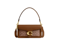 coach tabby shoulder bag 26 in signature canvas brasstan brown 1 1