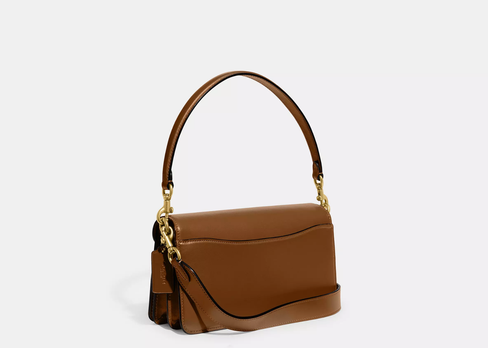 coach tabby shoulder bag 26 in signature canvas brasstan brown 2 1