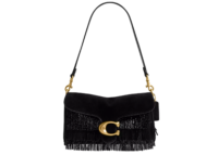 coach tabby shoulder bag 26 with crystal beaded fringe brassblack 1 1