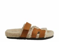 Hermes Chypre Sandal Natural Suede Goatskin