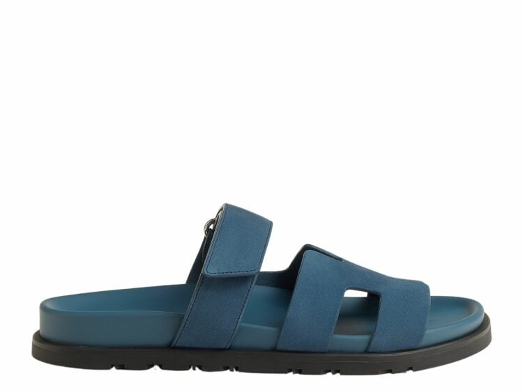 hermes chypre sandal blue turquoise suede goatskin 1 1