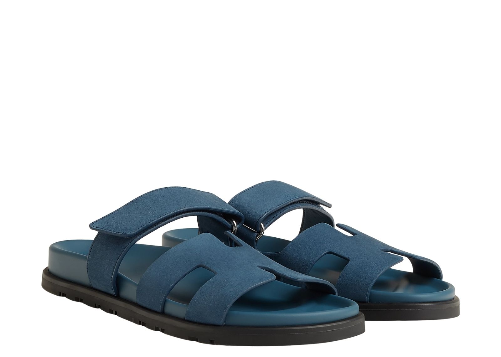 hermes chypre sandal blue turquoise suede goatskin 2 1