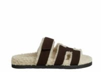Hermes Chypre Sandal Marron Ebène Suede Goatskin