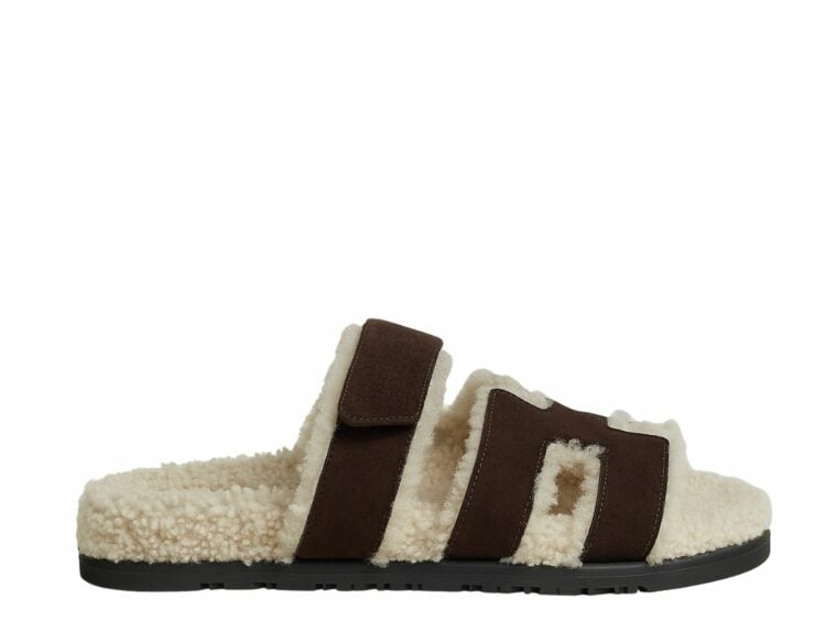 hermes chypre sandal marron ebene suede goatskin 1 1