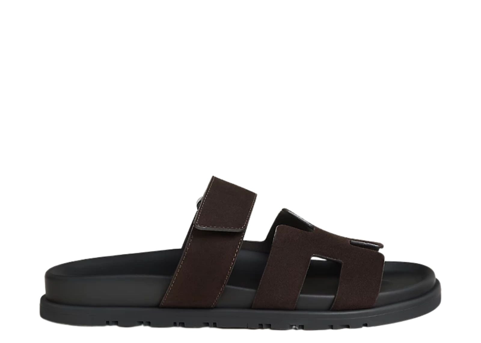 hermes chypre sandal marron suede goatskin 1 1