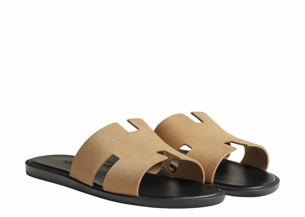 Hermes Izmir Sandal Beige Albâtre Suede - H192568ZHVD390 | Sneaker