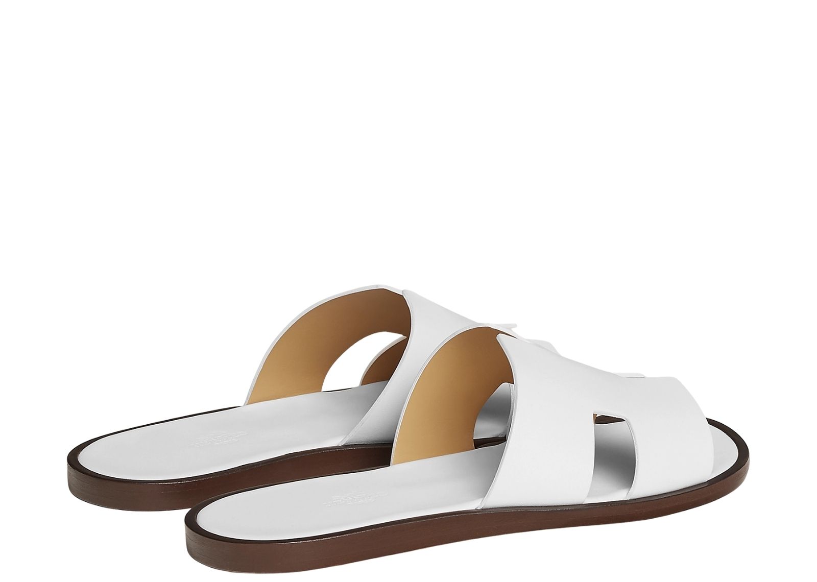 hermes izmir sandal blanc smooth calfskin leather 3 1
