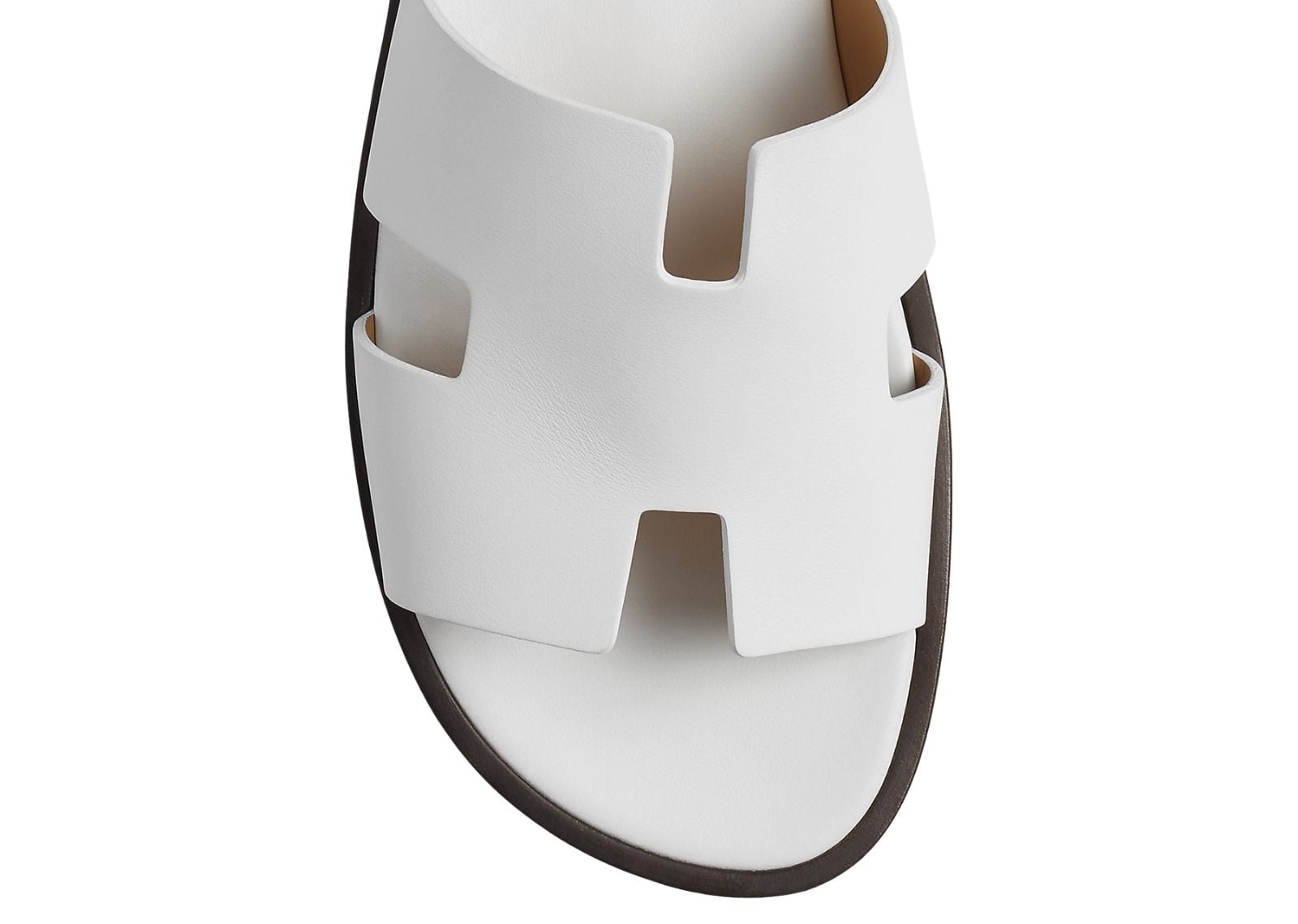 hermes izmir sandal blanc smooth calfskin leather 4 1