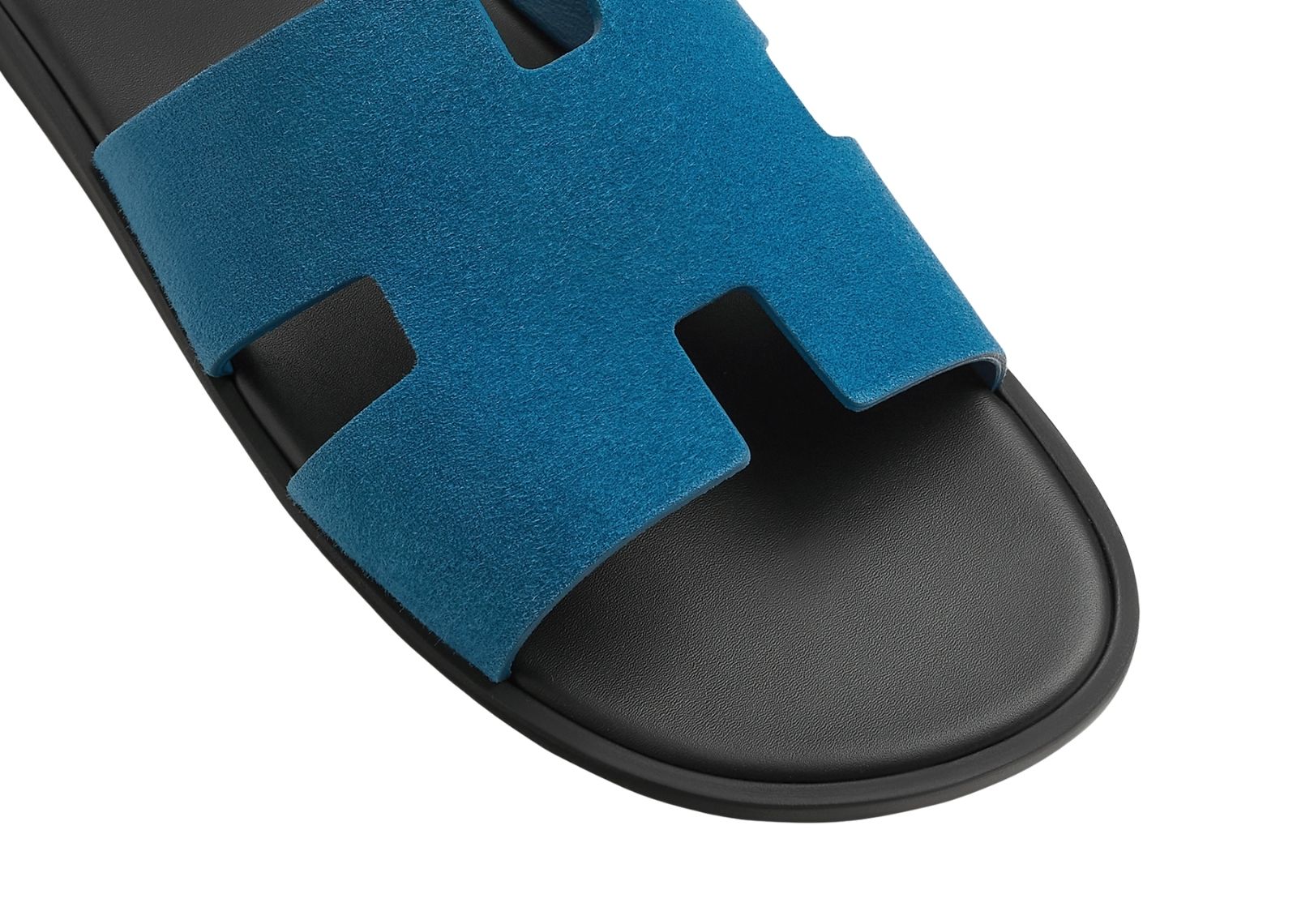 hermes izmir sandal bleu bleuet suede 4 1