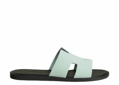 hermes izmir sandal bleu glacier suede 1 1